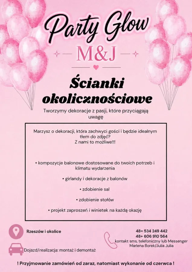 Zdjęcie: Ścianki okolicznościowe 