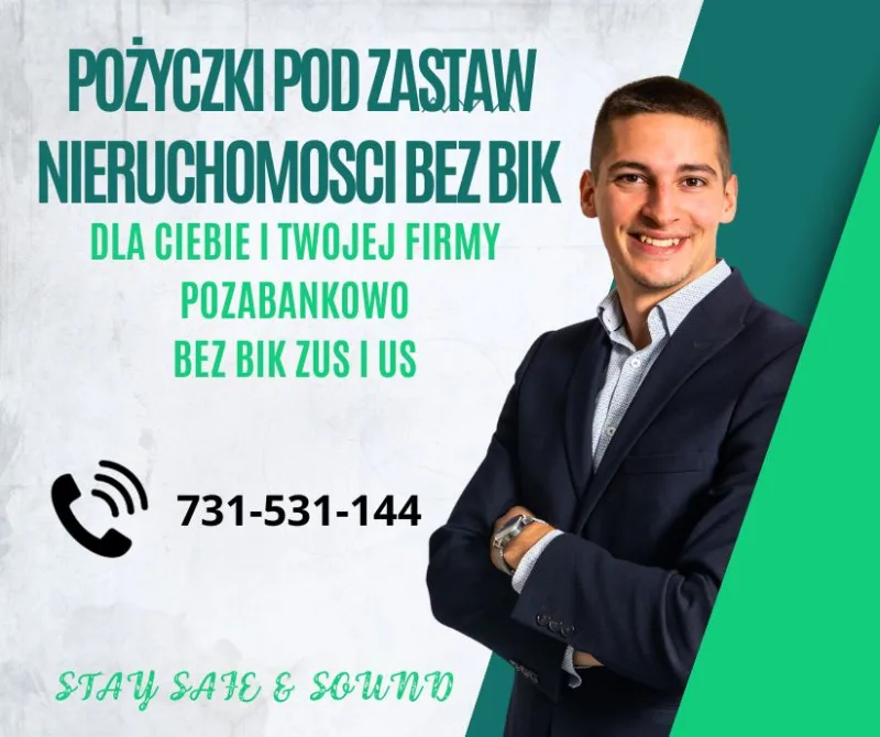 POŻYCZKA POZABANKOWA POD ZASTAW NIERUCHOMOSCI