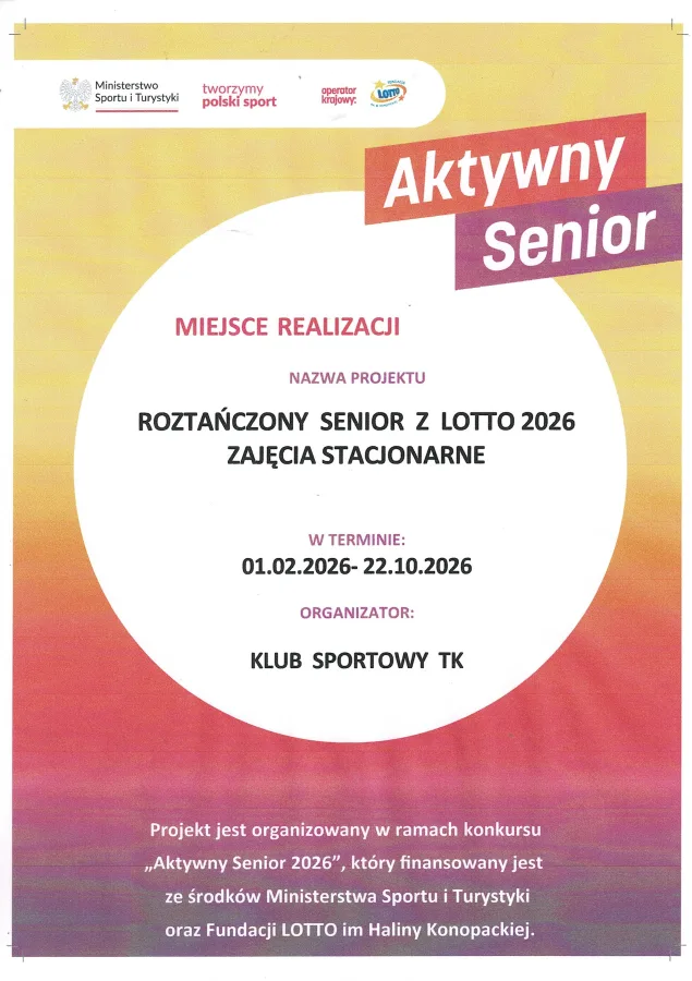 Zdjęcie: Zajęcia taneczne dla Seniorów +55