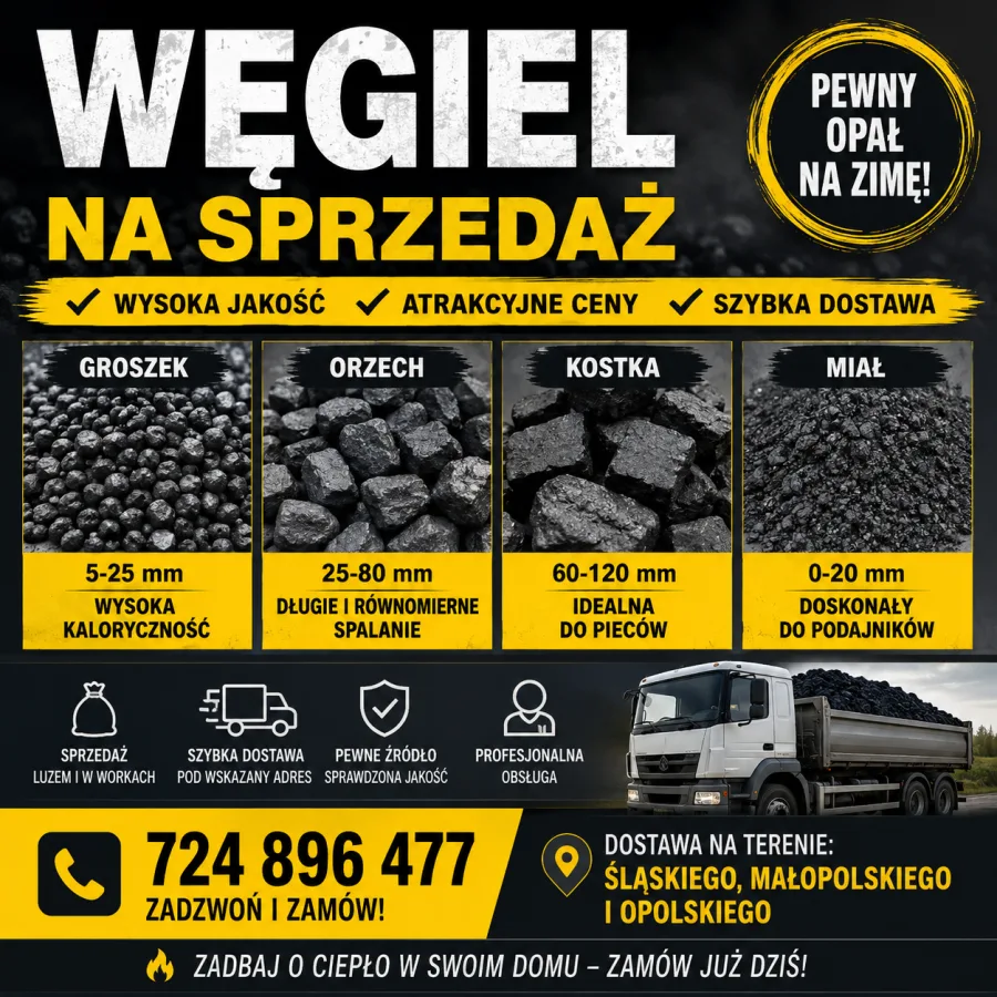 Zdjęcie: Groszek Węgile do Podajnika Węgiel Orzech Kostka Miał
