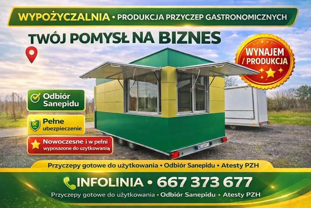 Zdjęcie: Wypożyczalnia - produkcja przyczep gastronomicznych